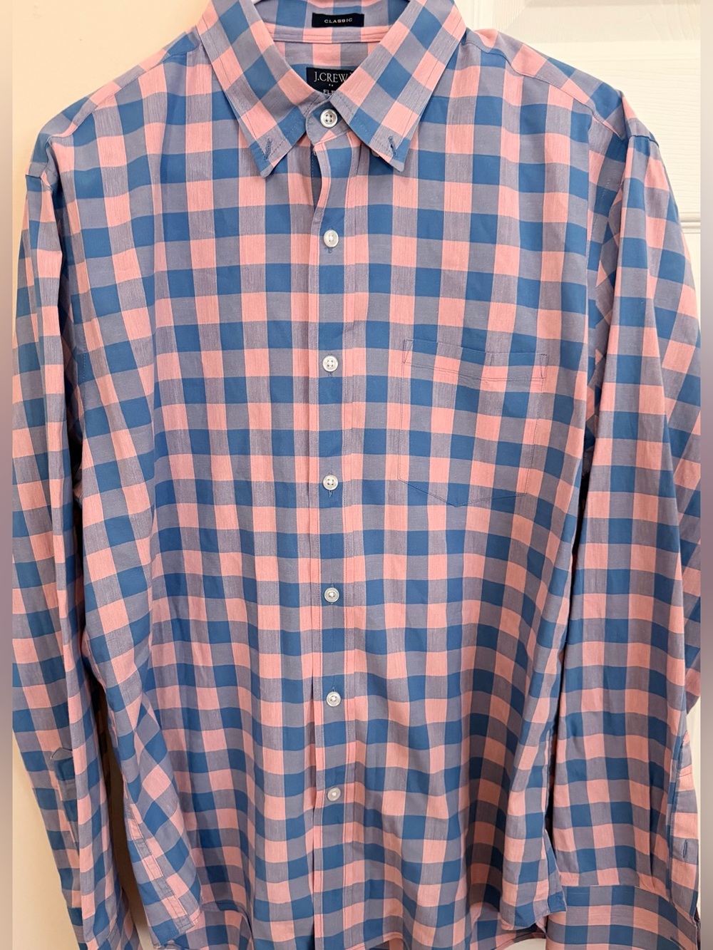 J. Crew Classic Flex Washed Multicolor Men’s L Long Sleeve Button Down Shirt
